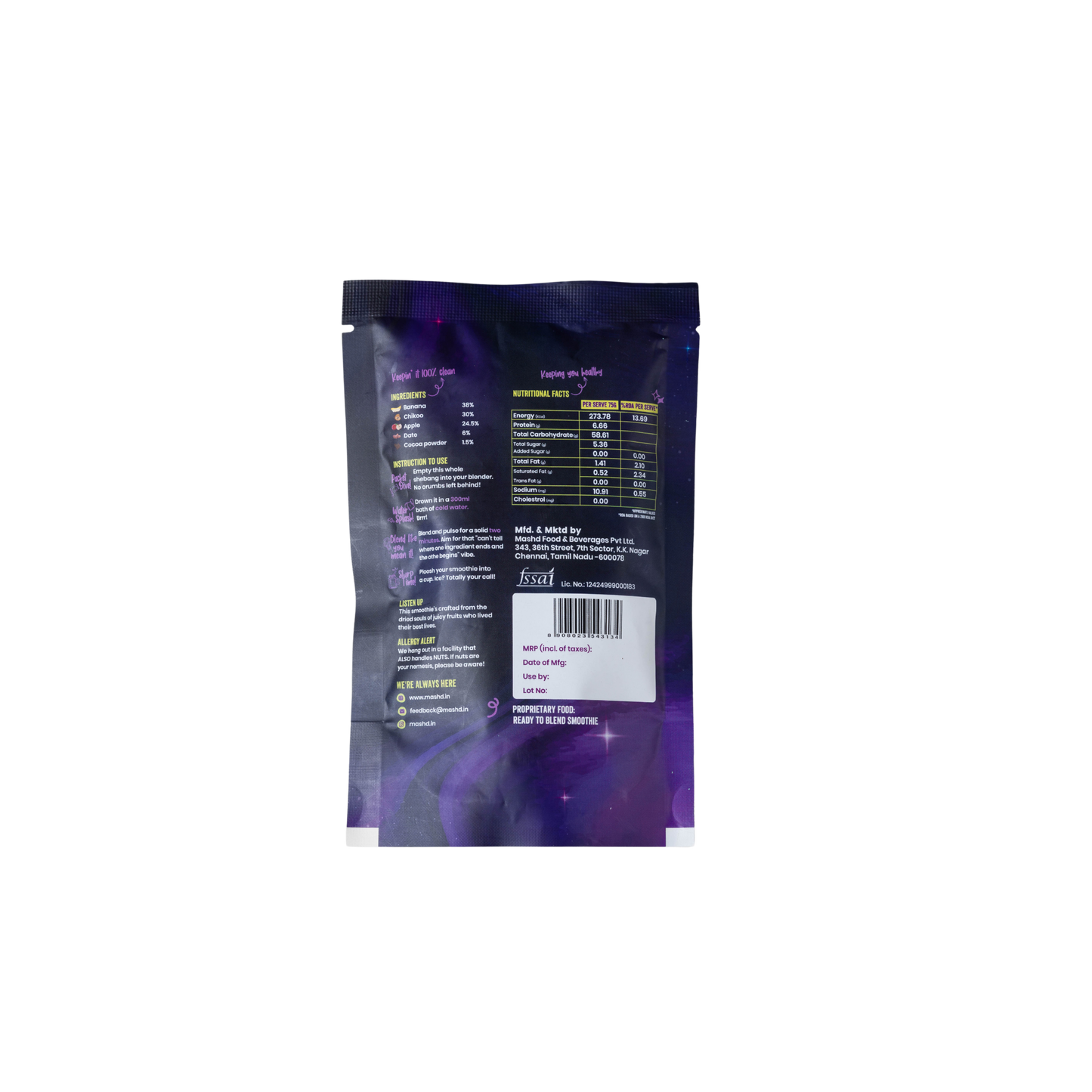 Mashd Dark Matter Smoothie Blend