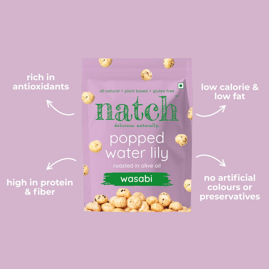 popped water lily - wasabi (45g pack)