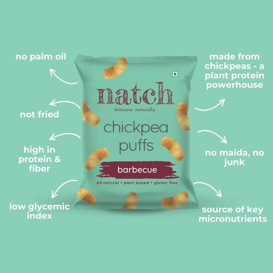 chickpea puffs - barbecue (small pack - 20g)