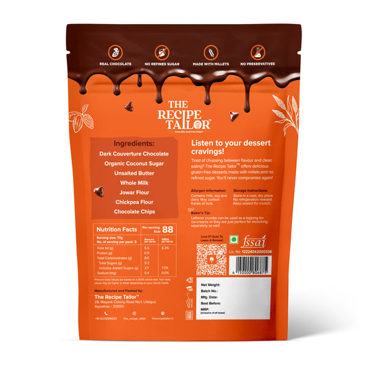 The Recipe Tailor Brownie Crisps - Chocolate Chip (Pack of 3)
