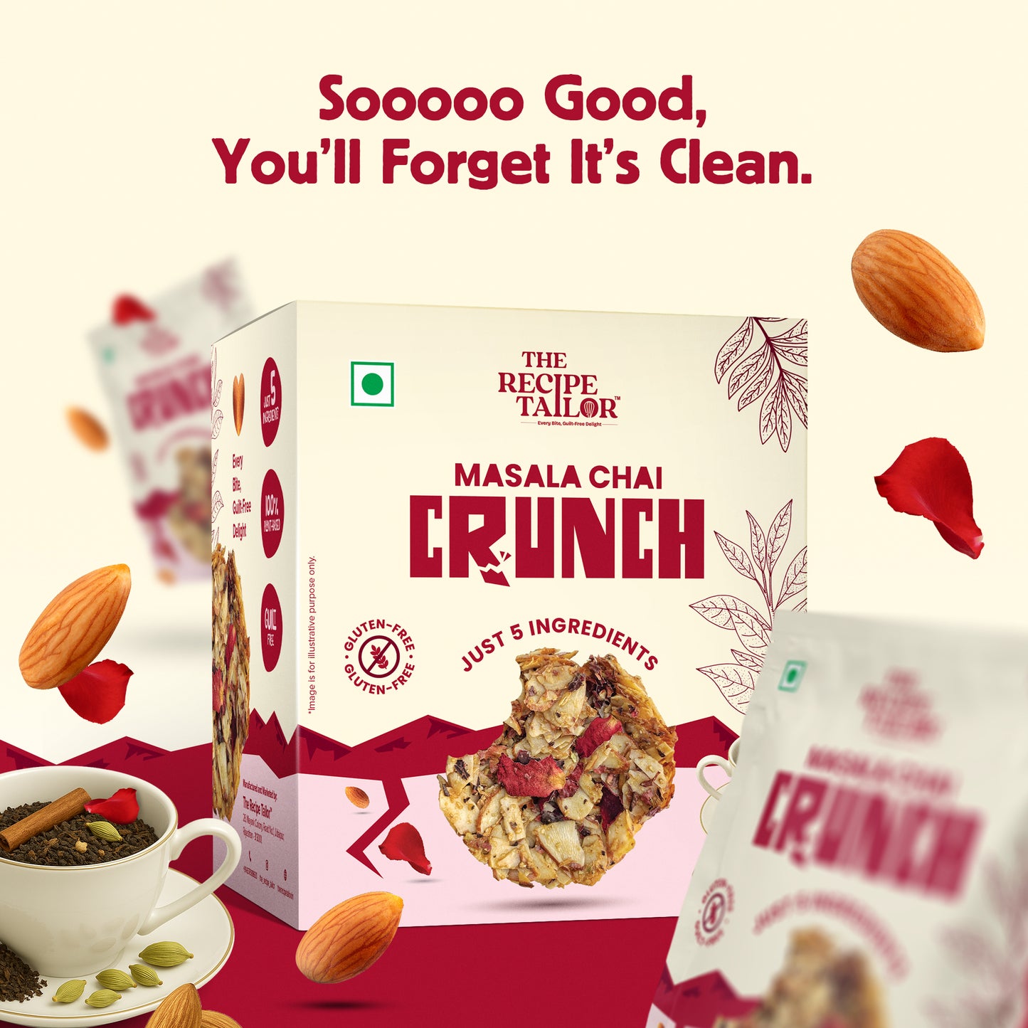 The Recipe Tailor Masala Chai Almond Crunch
