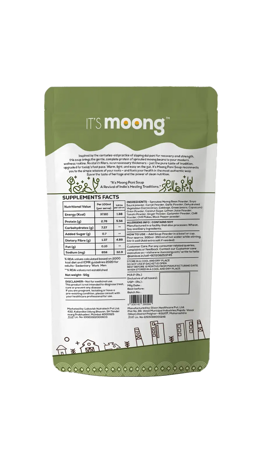 Its Moong Pani (Soups) - Hot and Sour