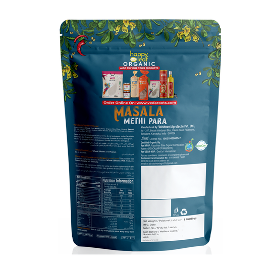 HAPPYLEAF SNACKS Masala Methi Para