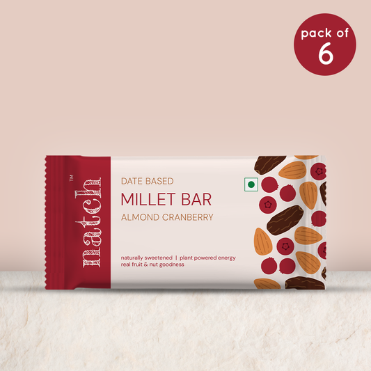 millet bar – almond cranberry (pack of 6 – 40g)