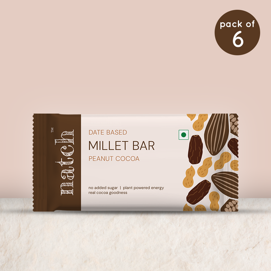 millet bar - peanut cocoa (pack of 6 - 40g)