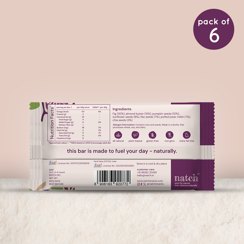 millet bar - superseed (pack of 6 - 40g)