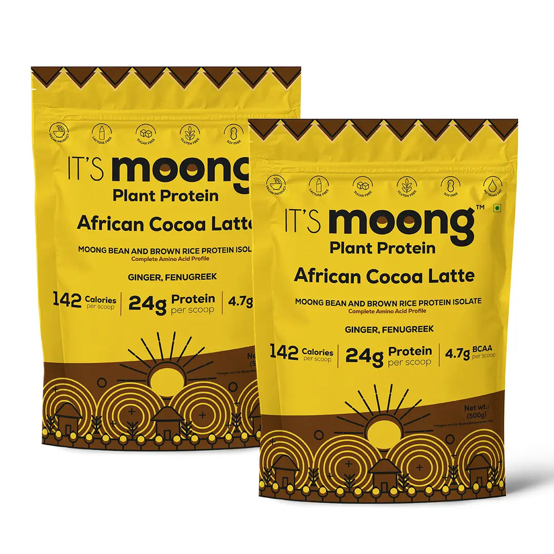 It's Moong Mung Bean & Brown Rice Isolate protein - African Cocoa Latte