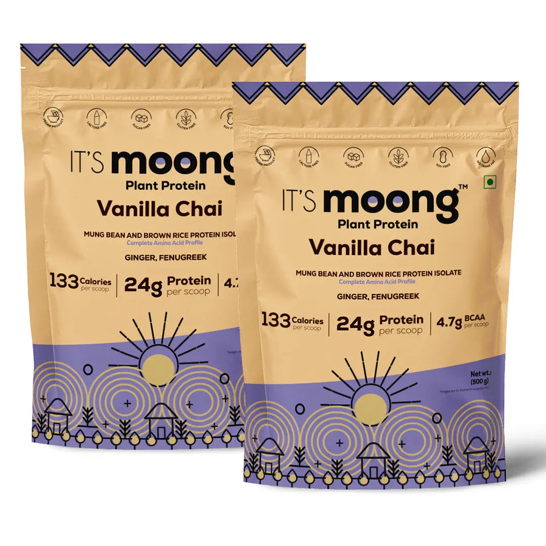It's Moong Mung Bean & Brown Rice Isolate protein - Vanilla Chai