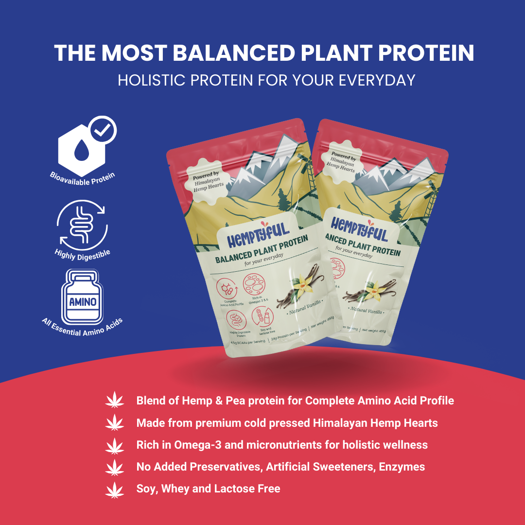 Balanced Plant Protein Natural Vanilla back