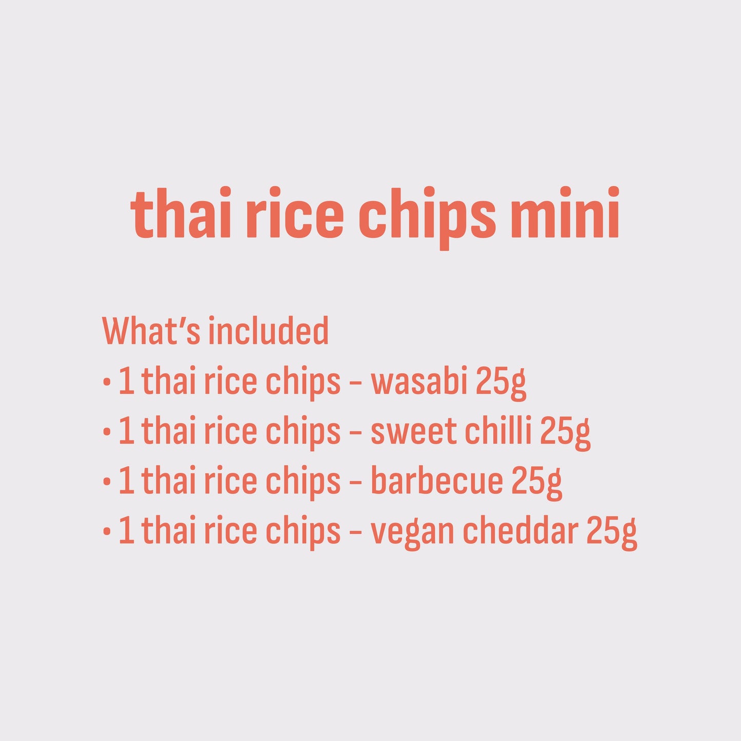 thai rice chips - mini