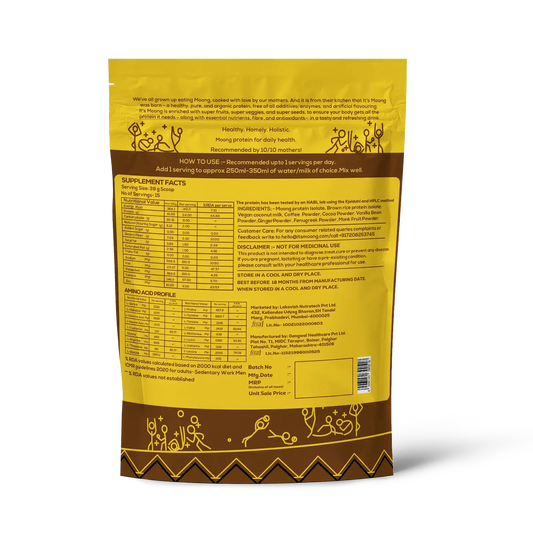 It's Moong Mung Bean & Brown Rice Isolate protein - African Cocoa Latte