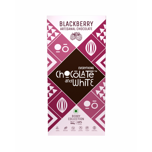 Chocolate and White - Blackberry Artisanal Chocolate