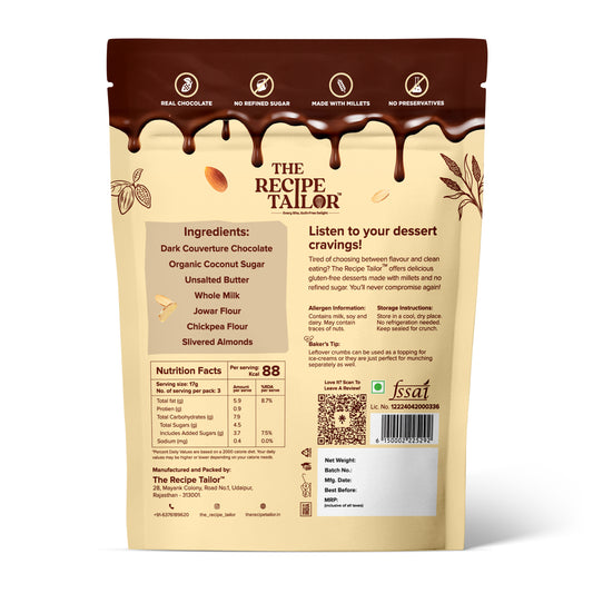 The Recipe Tailor Brownie Crisps - Almond Chip (Pack of 3)