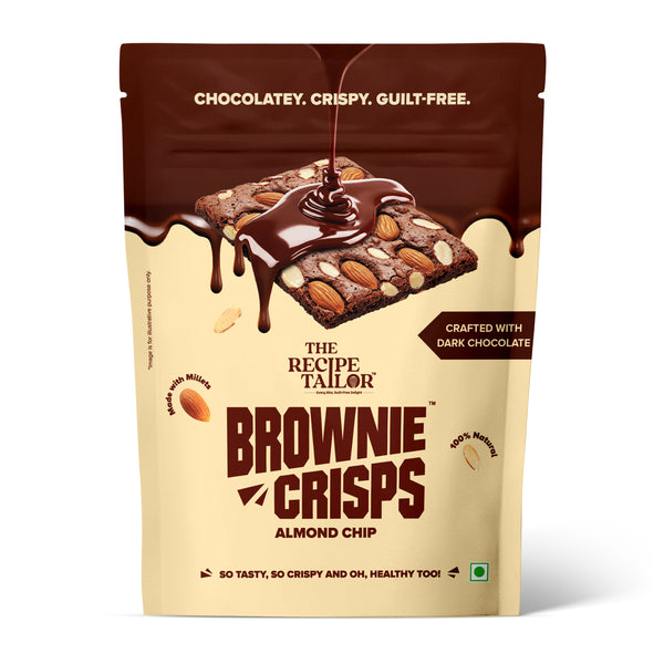 The Recipe Tailor Brownie Crisps - Almond Chip (Pack of 3)