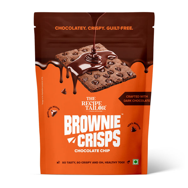 The Recipe Tailor Brownie Crisps - Chocolate Chip (Pack of 3)