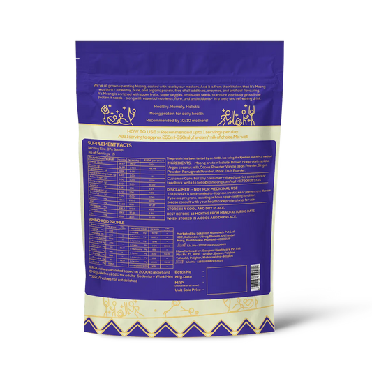 It's Moong Mung Bean & Brown Rice Isolate protein - Belgian Chocolate