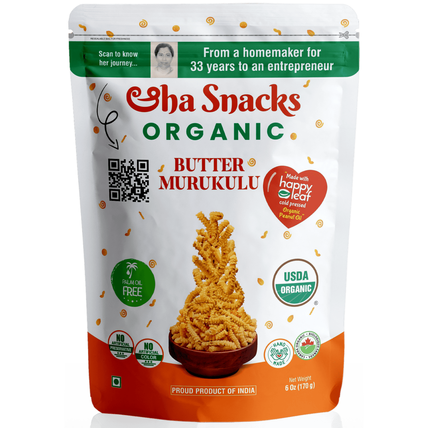 Aaha Snacks Butter Murukulu