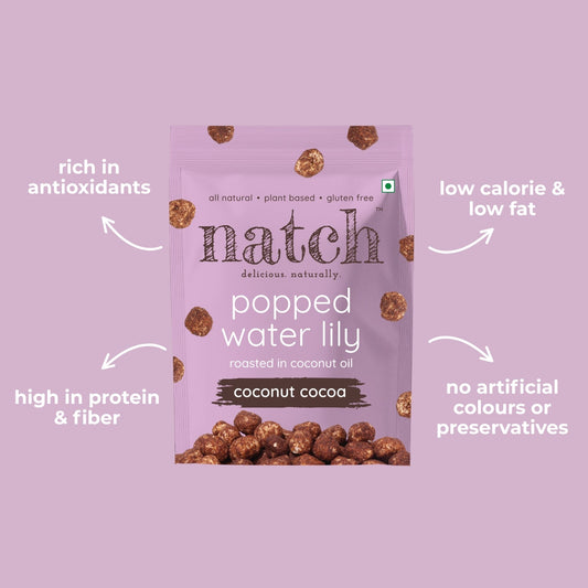 popped water lily - coconut cocoa (45g pack)