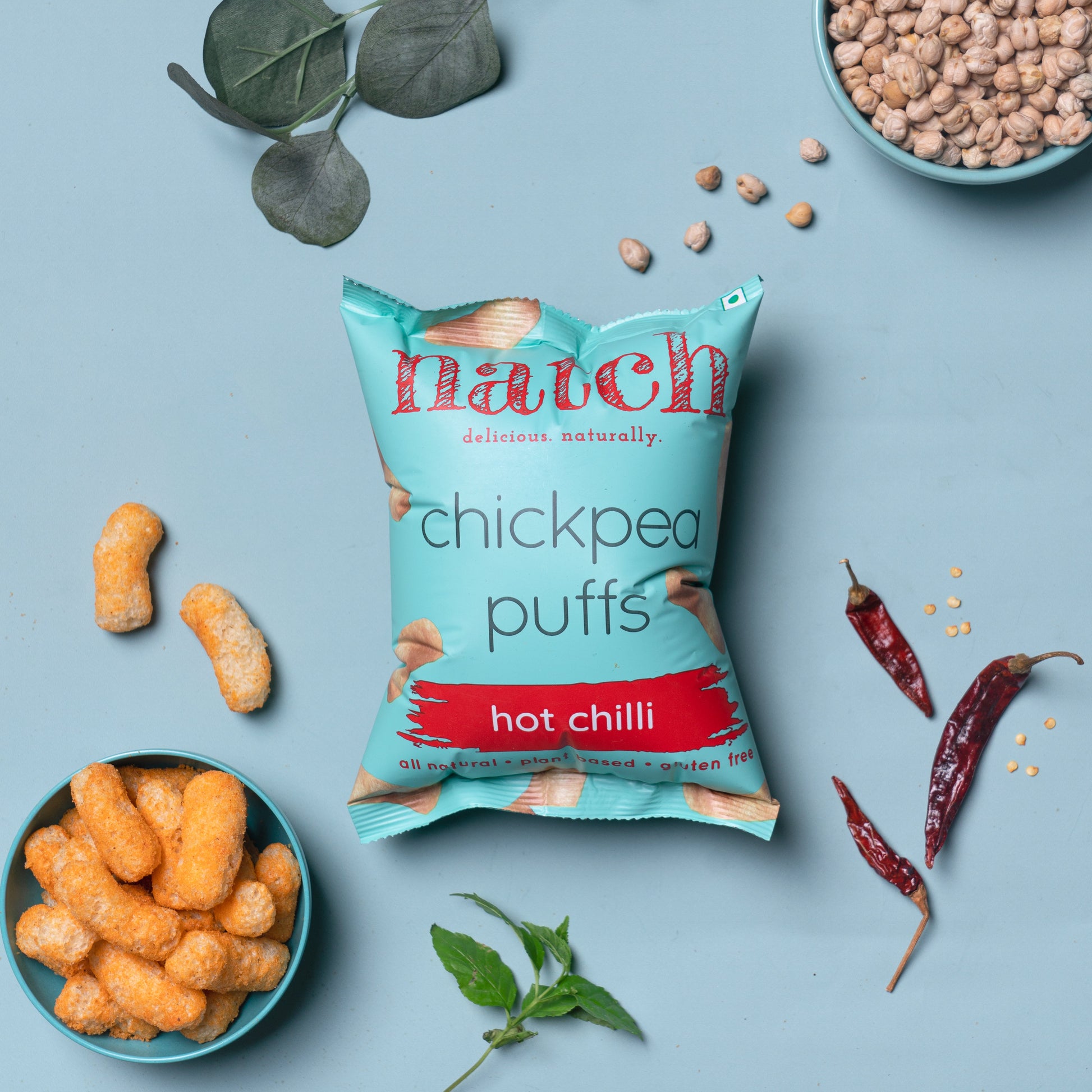 Chickpea Puffs Hot Chilli lifestyle