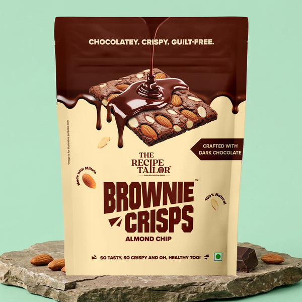 The Recipe Tailor Brownie Crisps - Almond Chip (Pack of 3)