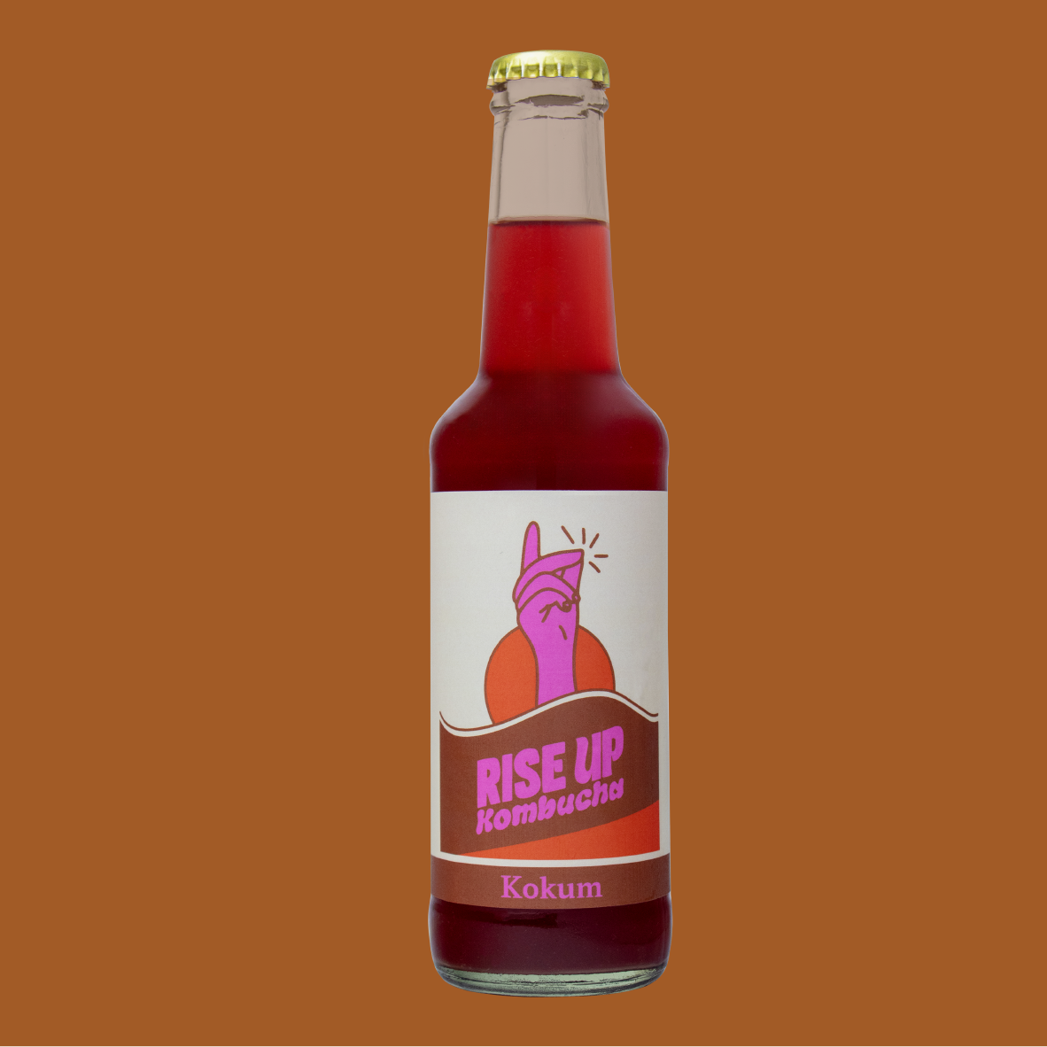 Rise Up Kombucha Kokum 300ml bottle