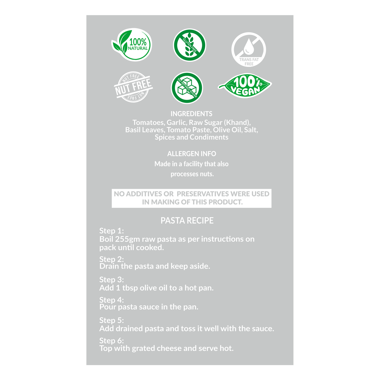 Basil Pasta Sauce 390g