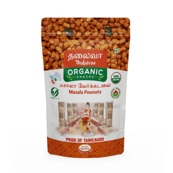 THALAIVAA SNACKS Masala Peanuts (Pack of 4)