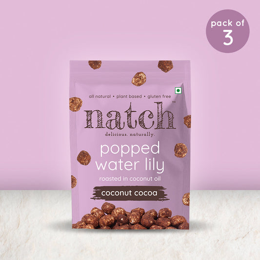 popped water lily - coconut cocoa (pack of 3 - 45g)
