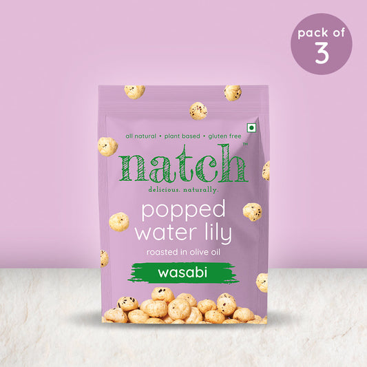 popped water lily - wasabi (pack of 3 - 45g)