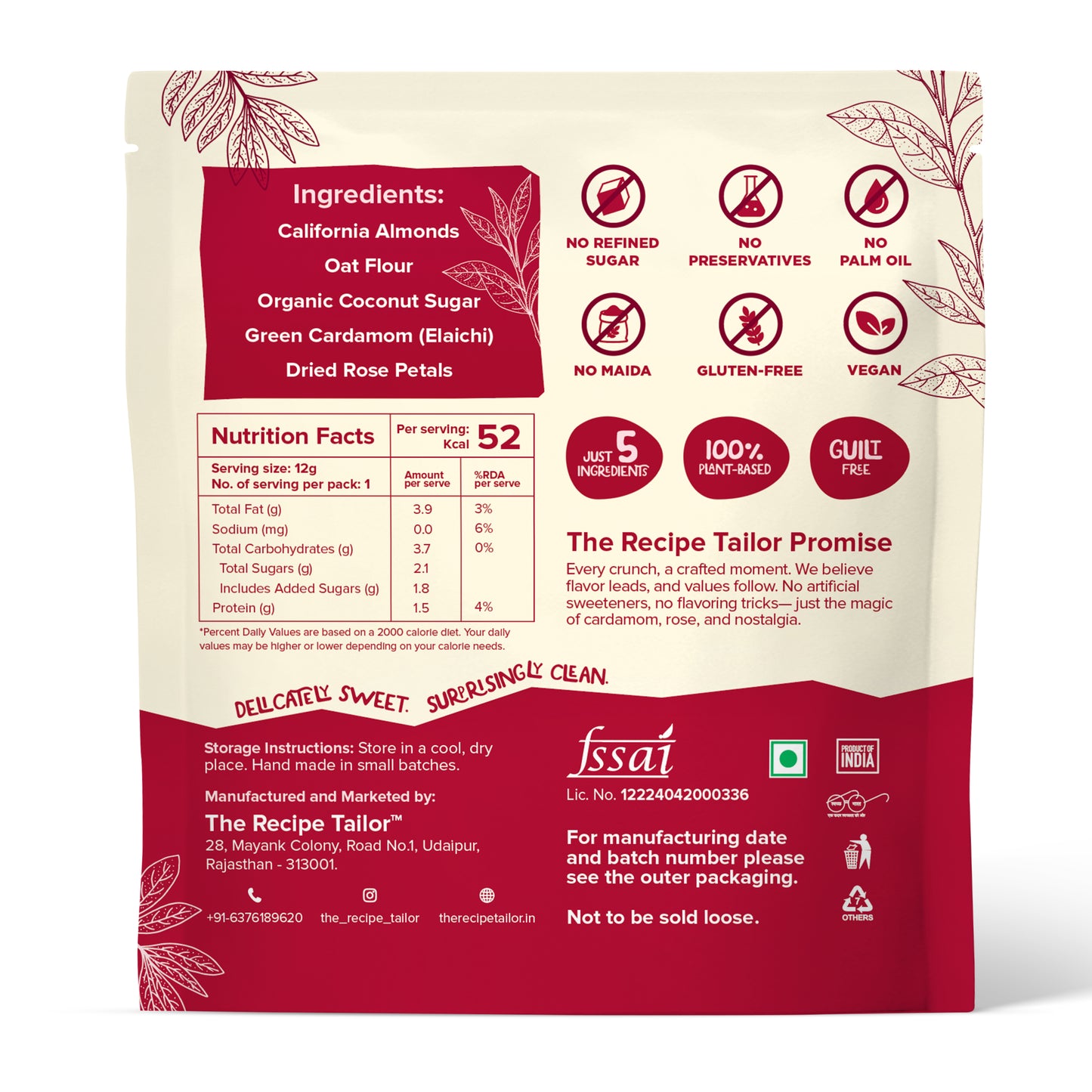 The Recipe Tailor Masala Chai Almond Crunch