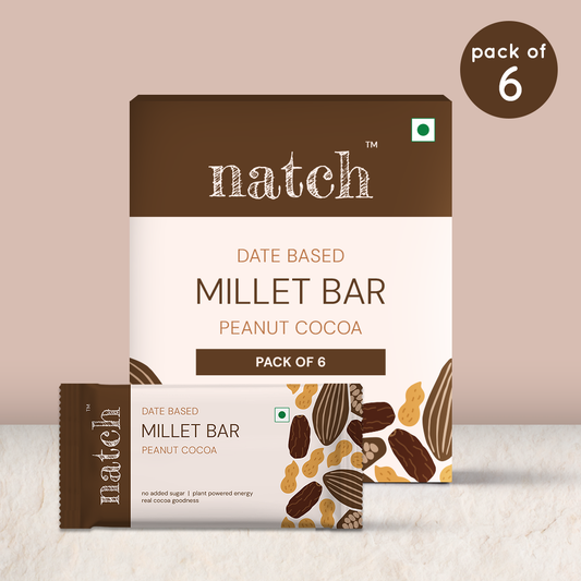 millet bar - peanut cocoa (pack of 6 - 40g)