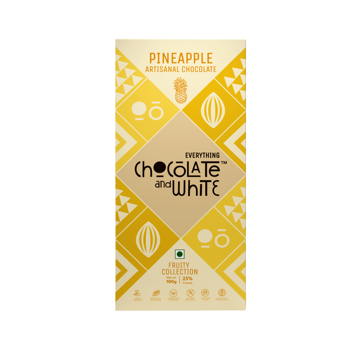 Chocolate and White - Pineapple Artisanal Chocolate