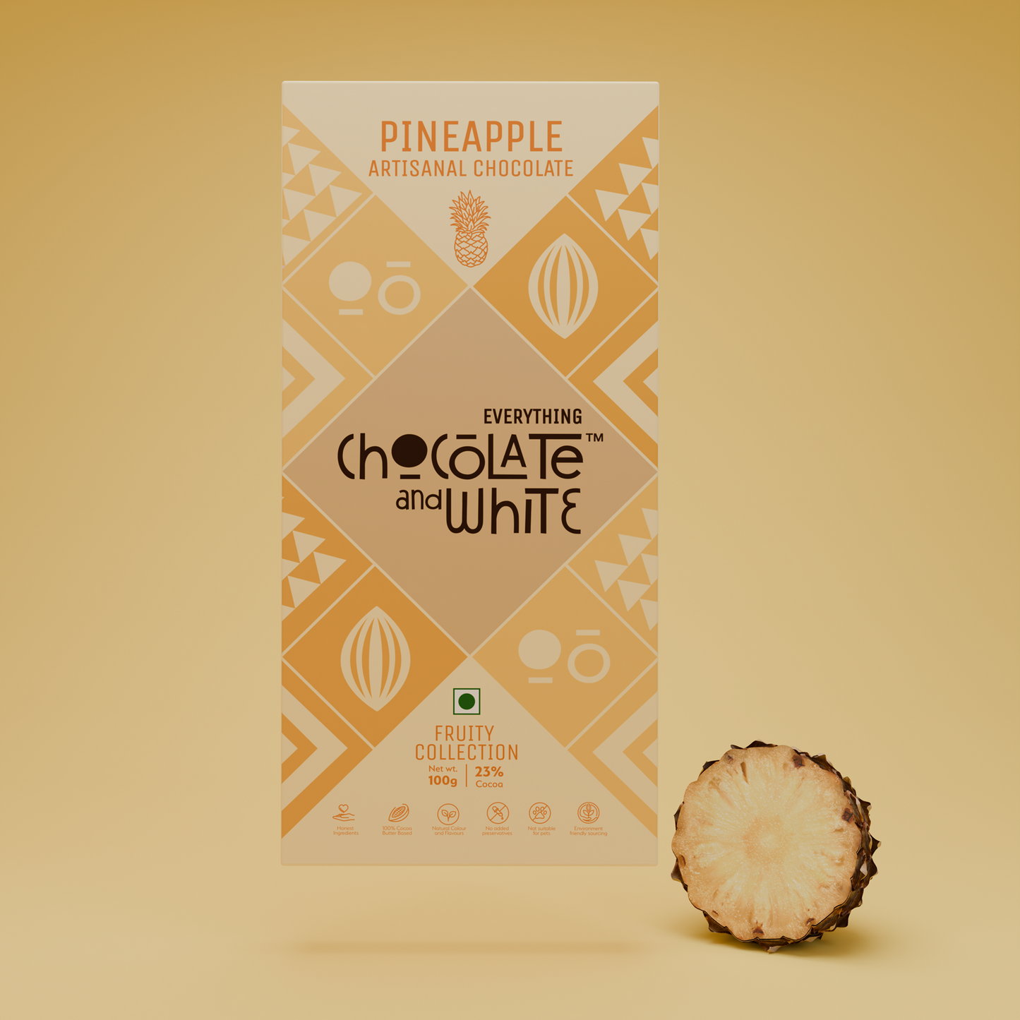 Chocolate and White - Pineapple Artisanal Chocolate
