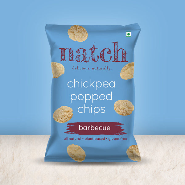chickpea popped chips - barbecue (55g pack of 6)