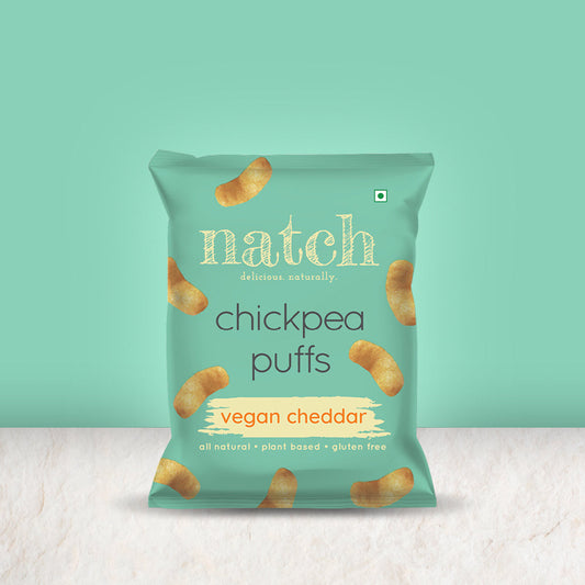 chickpea puffs - vegan cheddar (small pack - 20g)
