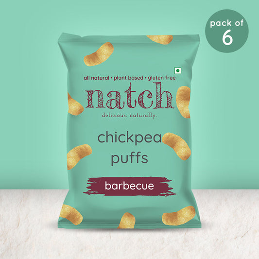 chickpea puffs - barbecue (large pack of 6 - 65g)