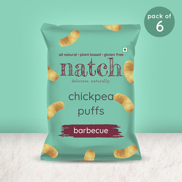 chickpea puffs - barbecue (large pack of 6 - 65g)