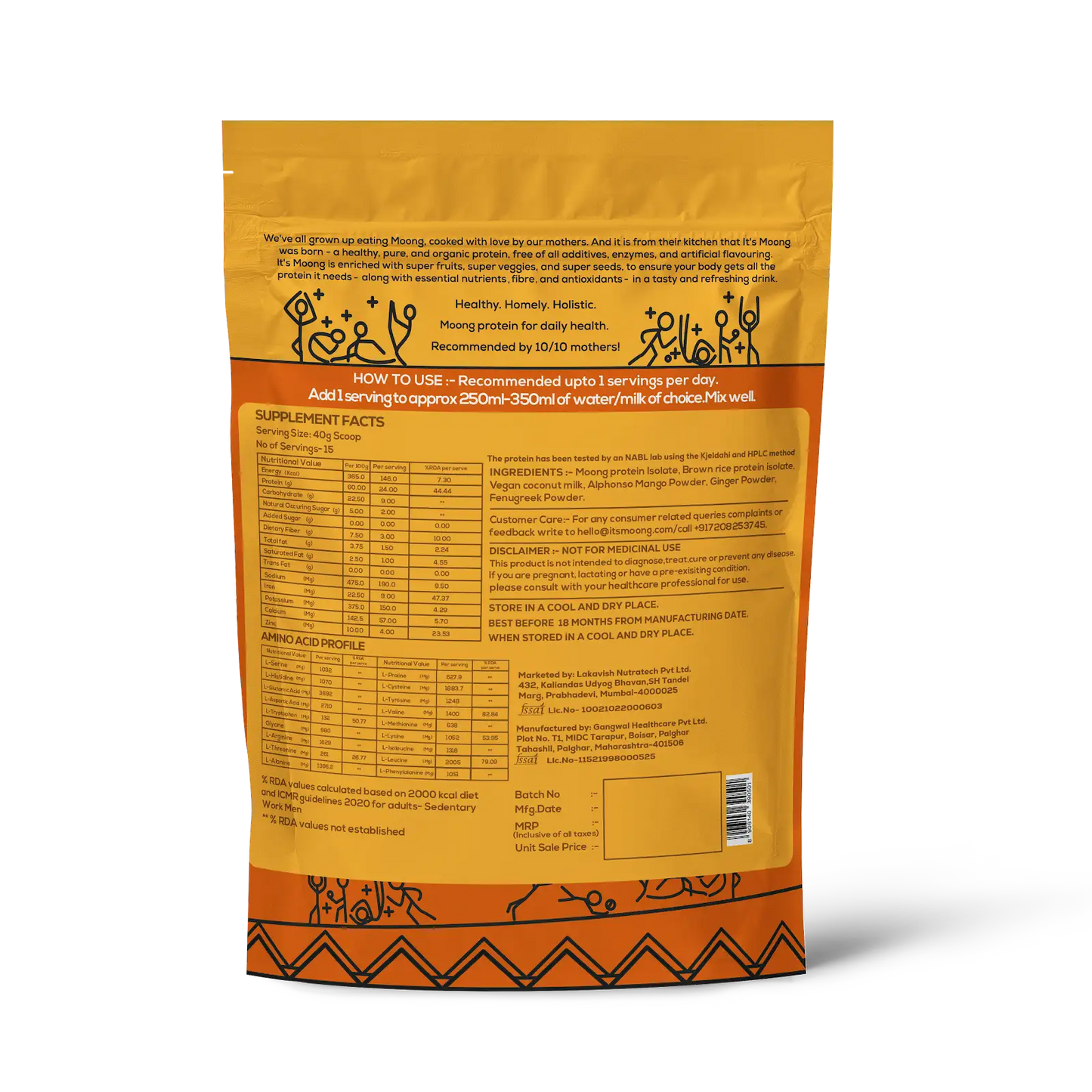 It's Moong Mung Bean & Brown Rice Isolate protein - Real Alphonso Mango