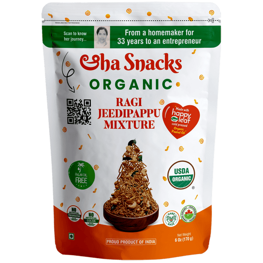 Aaha Snacks Ragi Jeedipappu Mixture