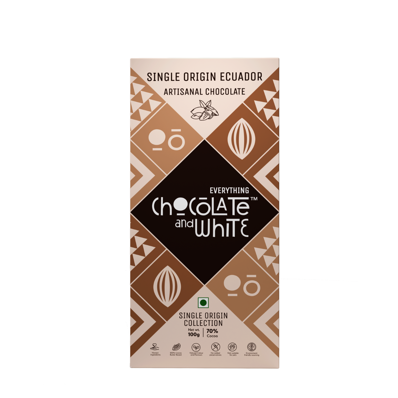 Chocolate and White - Single Origin Ecuador Artisanal Chocolate