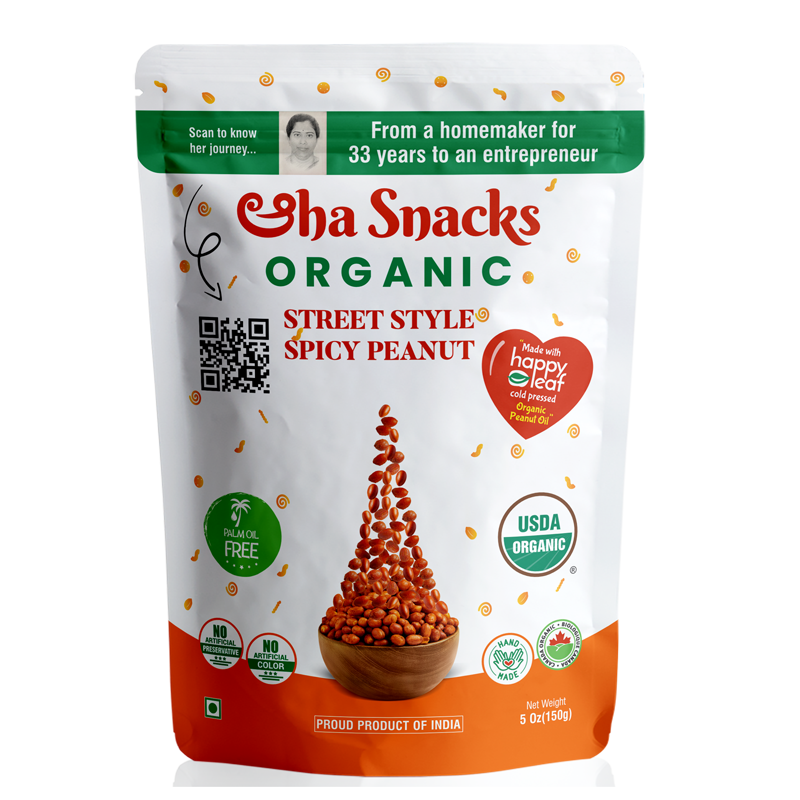 Aaha Snacks Street Style Spicy Peanuts