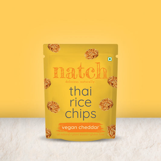 thai rice chips - vegan cheddar (small pack - 25g)