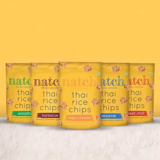 thai rice chips - variety pack (large pack - 100g)