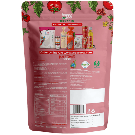 HAPPYLEAF SNACKS Tangy Tomato Sticks