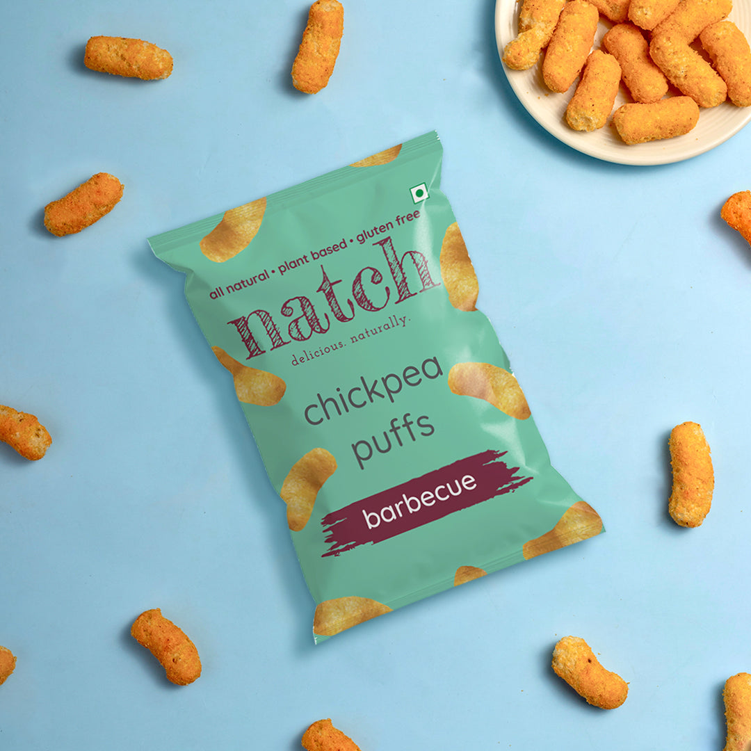 chickpea puffs - barbecue (large pack - 65g)