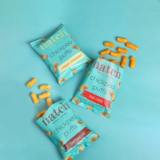 chickpea puffs - variety pack (pack of 9 - 20g)