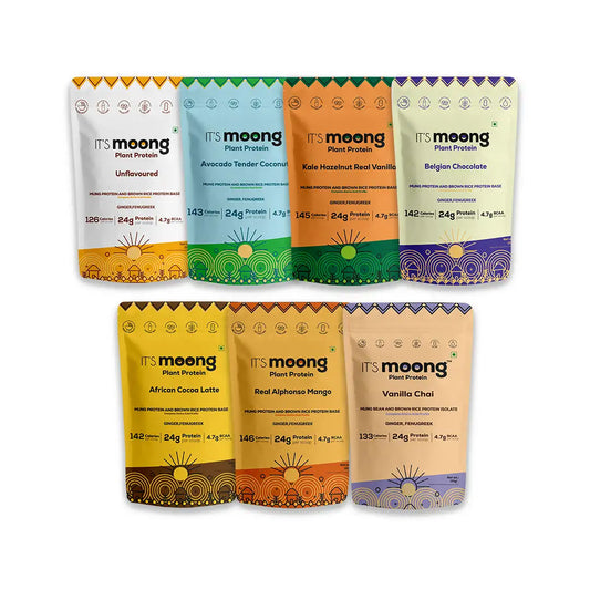 It's Moong Mung Bean & Brown Rice Isolate protein - Mini Pack of 7