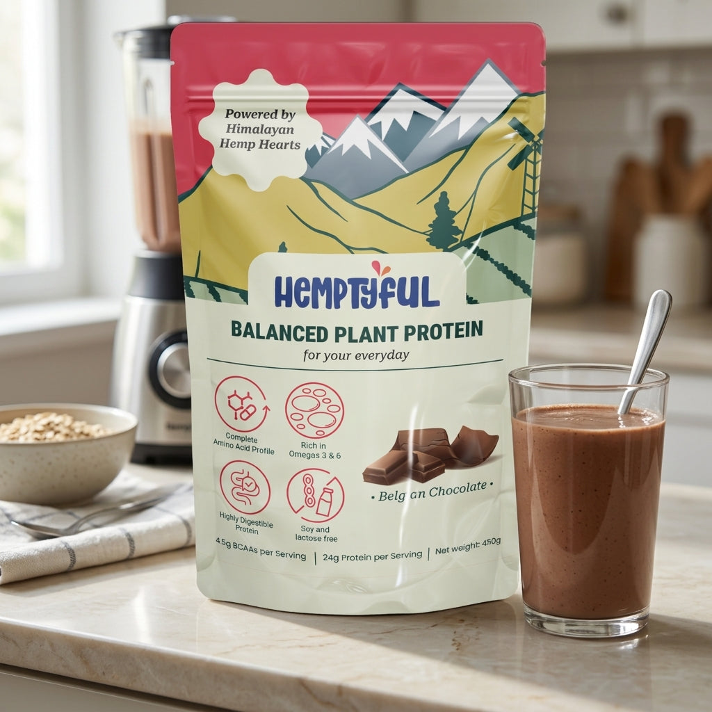 Balanced Plant Protein - Belgian Chocolate (Blend of Hemp & Pea)
