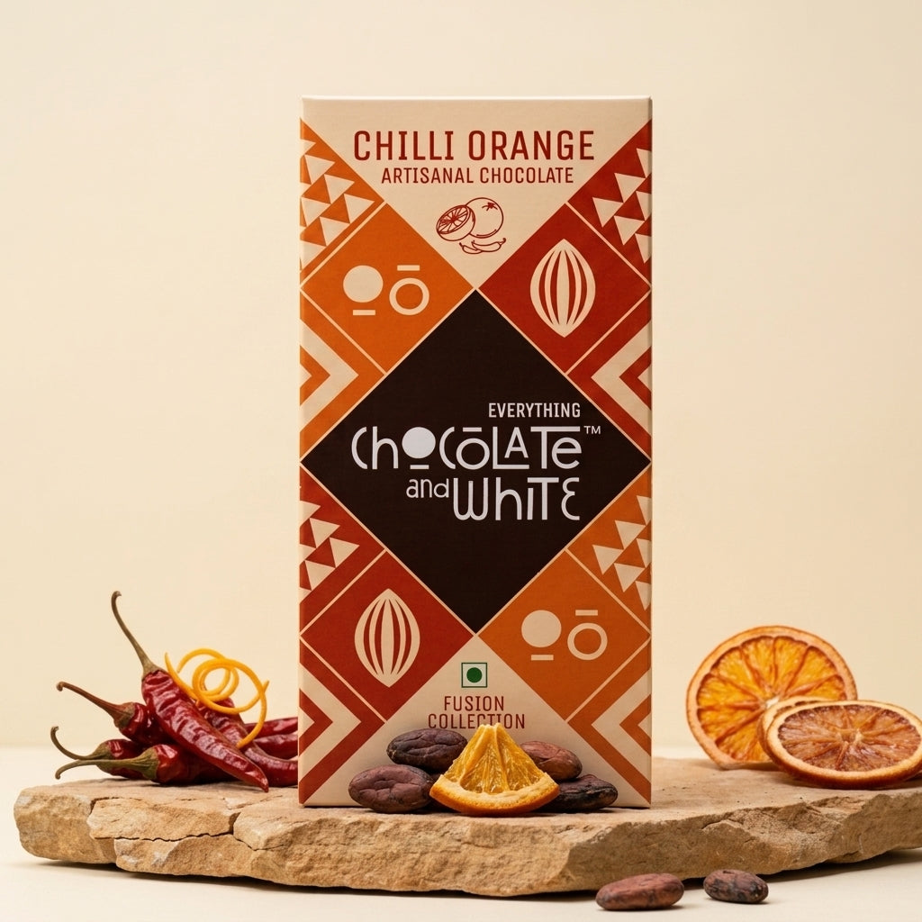Chocolate and White - Chilli Orange Artisanal Chocolate